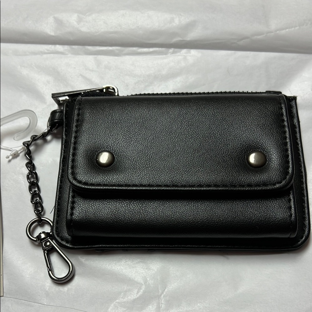 NWT PU leather Black Wallet - Picture 2 of 6